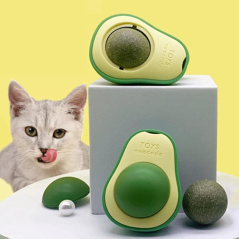 LambePet - Abacate De Brinquedo Para Gatos Com catnip e Minerais Essencial - click aqui