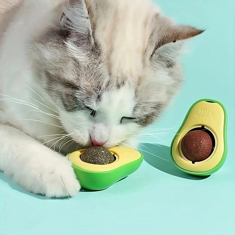 LambePet - Abacate De Brinquedo Para Gatos Com catnip e Minerais Essencial - click aqui